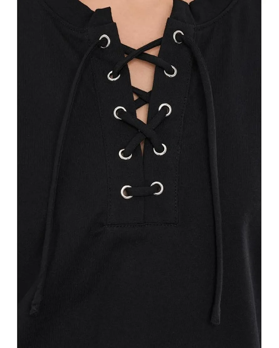 Sanctuary Lace-Up Timeless Tee Women's