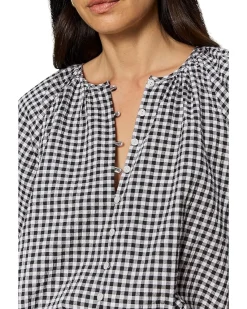 Sanctuary Perfect Gingham Button Blouse Women's