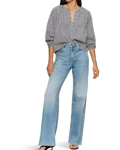 Sanctuary Perfect Gingham Button Blouse Women's