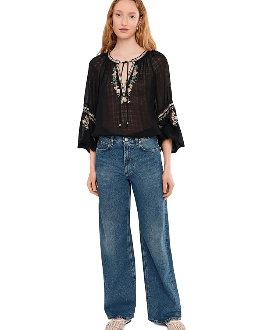 Sanctuary Raye Embroidered Blouse Women's