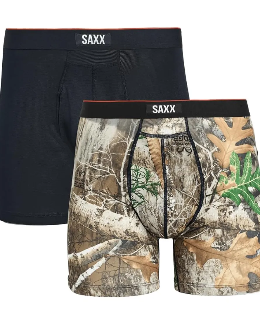 SAXX UNDERWEAR Multi-Sport Mesh Boxer Brief Fly 2-Pack Men's