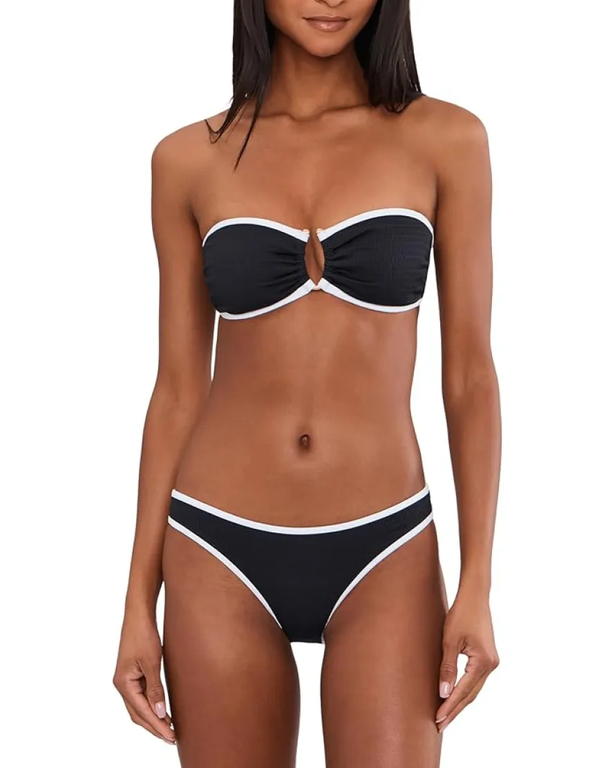 Seafolly Beach Bound Ring Front Bandeau Women's