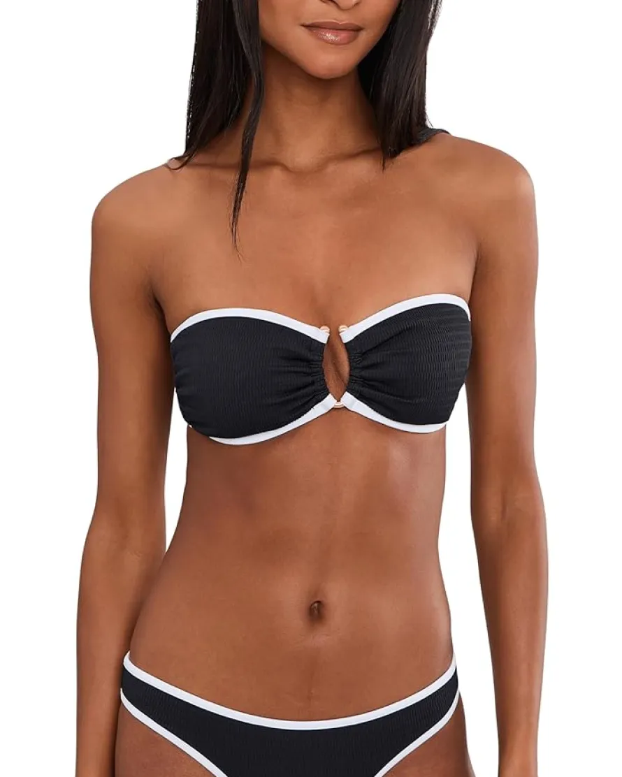 Seafolly Beach Bound Ring Front Bandeau Women's