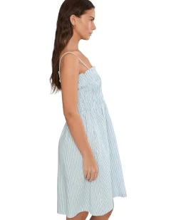 Seafolly Beach Edit Beach Club Shirred Mini Dress Women's