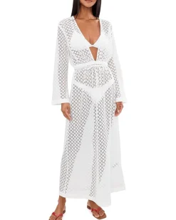 Seafolly Beach Edit Gathered Lace Cover Up Women's