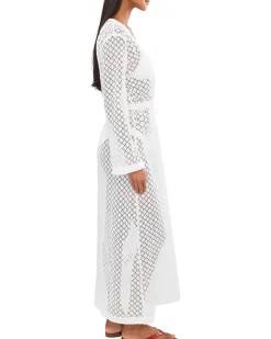 Seafolly Beach Edit Gathered Lace Cover Up Women's