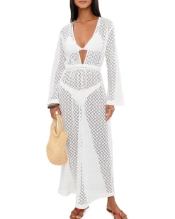 Seafolly Beach Edit Gathered Lace Cover Up Women's