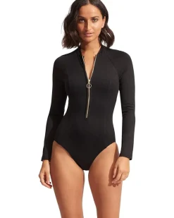 Seafolly Collective Zip Front Surfsuit Women's