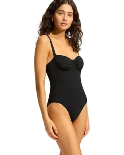 Seafolly Eco Collective Ruched Underwire One-Piece Women's