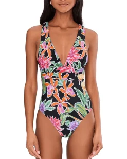 Seafolly Hothouse Flowers Cross Back One Piece Women's