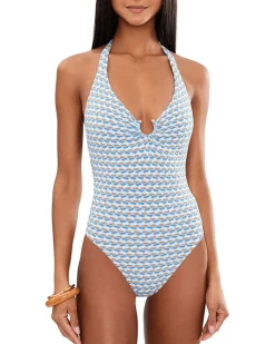 Seafolly Mala Ring Front Halter One-Piece Women's