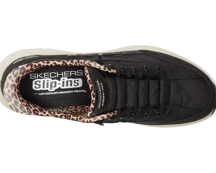 SKECHERS Contour Foam Cozy Fit Hands Free Slip-Ins Leopard Dream Women's