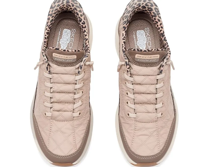 SKECHERS Contour Foam Cozy Fit Hands Free Slip-Ins Leopard Dream Women's
