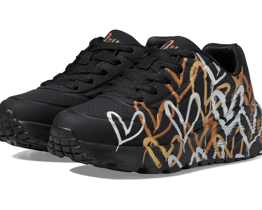 SKECHERS KIDS Uno Lite - Metallic Love 314067L (Little Kid/Big Kid)