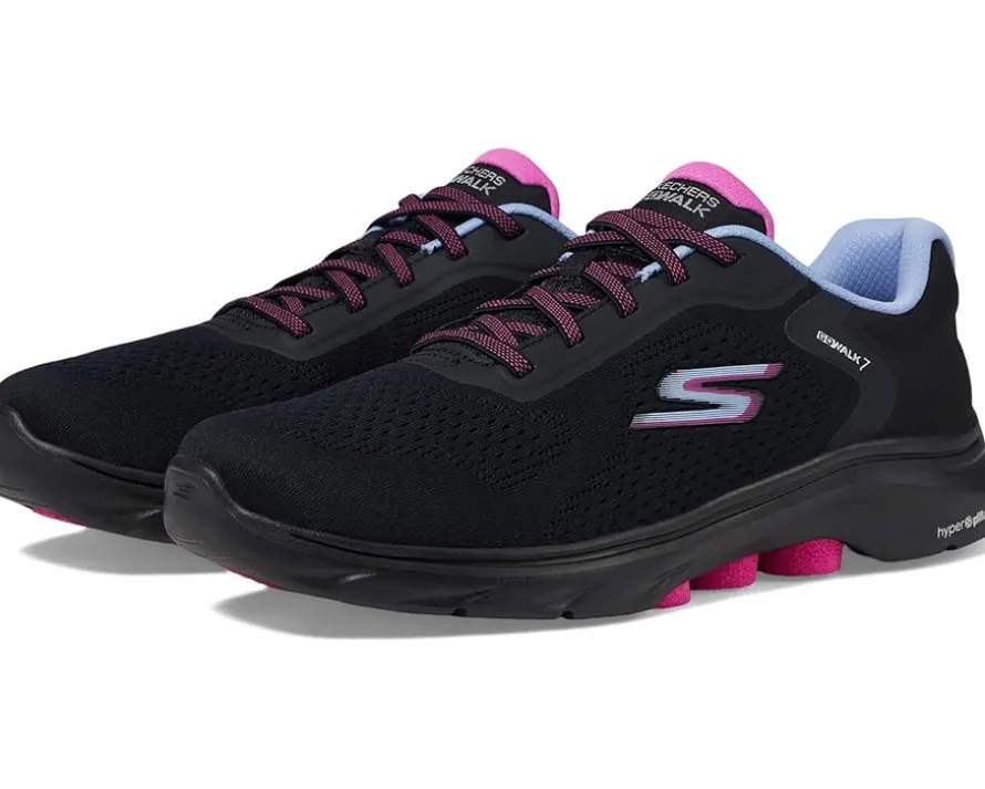 SKECHERS Performance Go Walk 7 - Cosmic Waves Athletic Walking Sneaker Women's