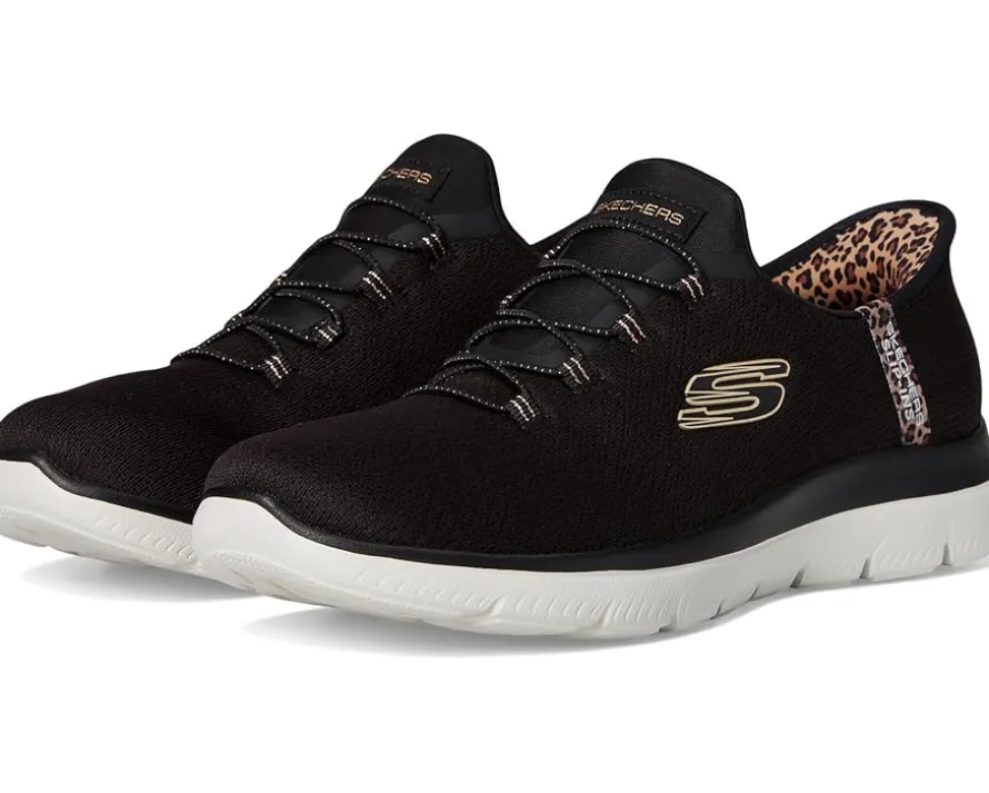SKECHERS Summits Leopard Chic Hands Free Slip-INS Women's
