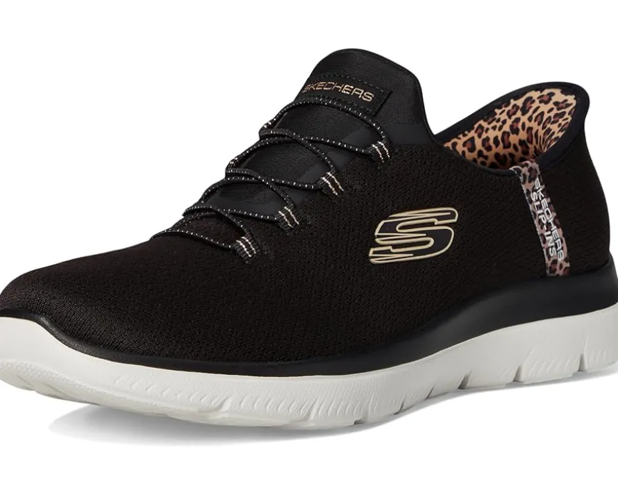 SKECHERS Summits Leopard Chic Hands Free Slip-INS Women's
