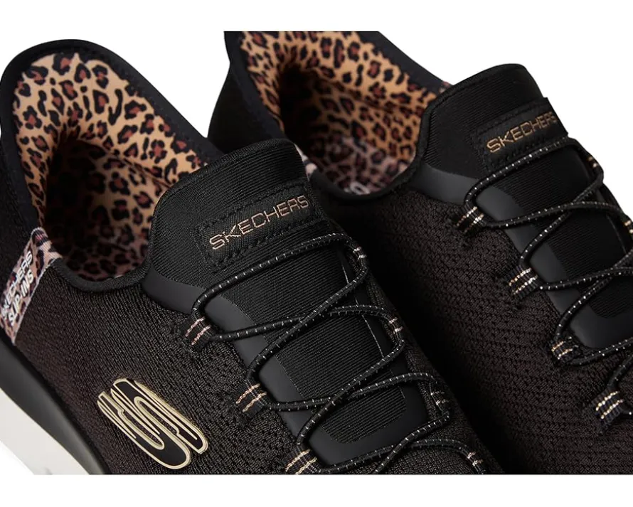 SKECHERS Summits Leopard Chic Hands Free Slip-INS Women's