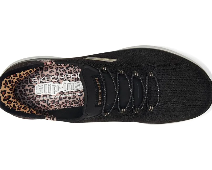 SKECHERS Summits Leopard Chic Hands Free Slip-INS Women's