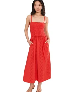 Splendid Kenzie Geo Eyelet Dress Women's