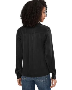 Splendid Serena Satin Button-Down Women's