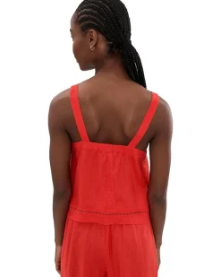 Splendid Stella Linen Trim Tank Women's