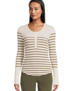 Splendid Thermal Forevr Stripe Henley Women's
