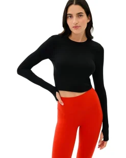 Splits59 Louise Rib Long Sleeve Crop Women's