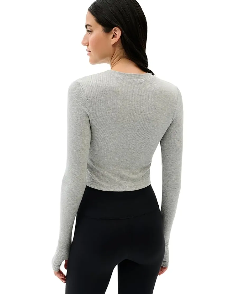 Splits59 Louise Rib Long Sleeve Crop Women's