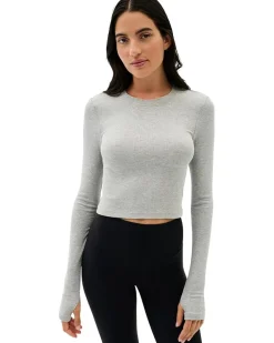 Splits59 Louise Rib Long Sleeve Crop Women's