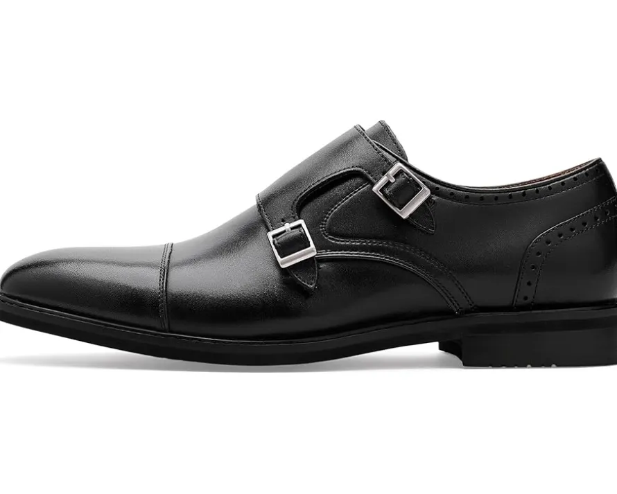 Stacy Adams Boswell Cap Toe Double Monk Strap Men's
