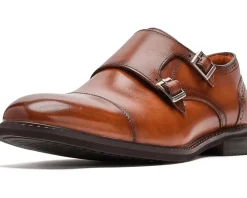 Stacy Adams Boswell Cap Toe Double Monk Strap Men's
