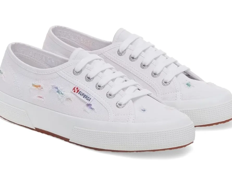 Superga 2750 Ripped Multicolor Cotton Women's
