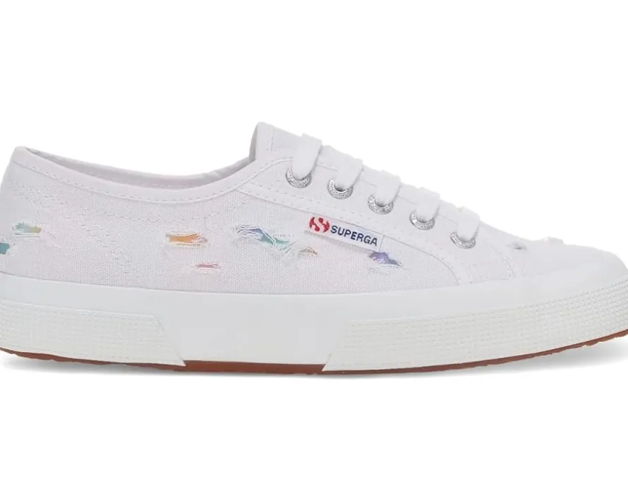 Superga 2750 Ripped Multicolor Cotton Women's