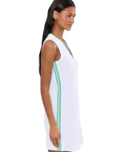 tasc Performance Sleeveless Pique V-neck Dress Women's