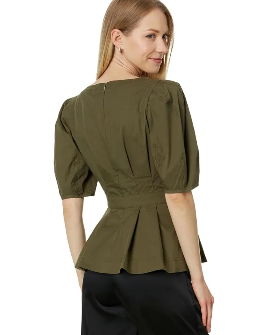 Ted Baker Burdur Stitch Detail Puff Sleeve Top Women's