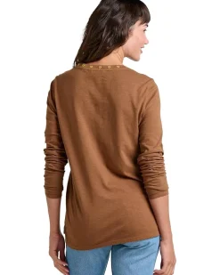 Toad&Co Primo Long Sleeve Crew Embroidered Women's