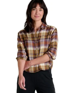 Toad&Co Re-Form Flannel Boxy Long Sleeve Shirt Women's