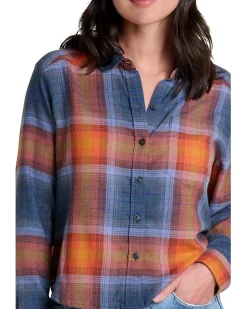 Toad&Co Re-Form Flannel Boxy Long Sleeve Shirt Women's