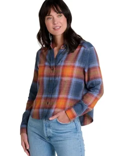 Toad&Co Re-Form Flannel Boxy Long Sleeve Shirt Women's