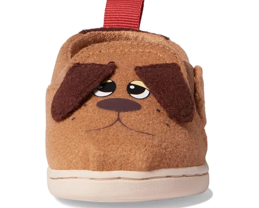 TOMS Kids Felt Pound Puppy Tiny Twin Gore Alpargata (Toddler/Little Kid)