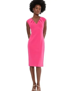 Trina Turk Cap Sleeve V-Neck Dress Women's