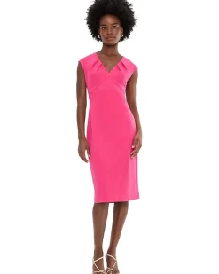 Trina Turk Cap Sleeve V-Neck Dress Women's