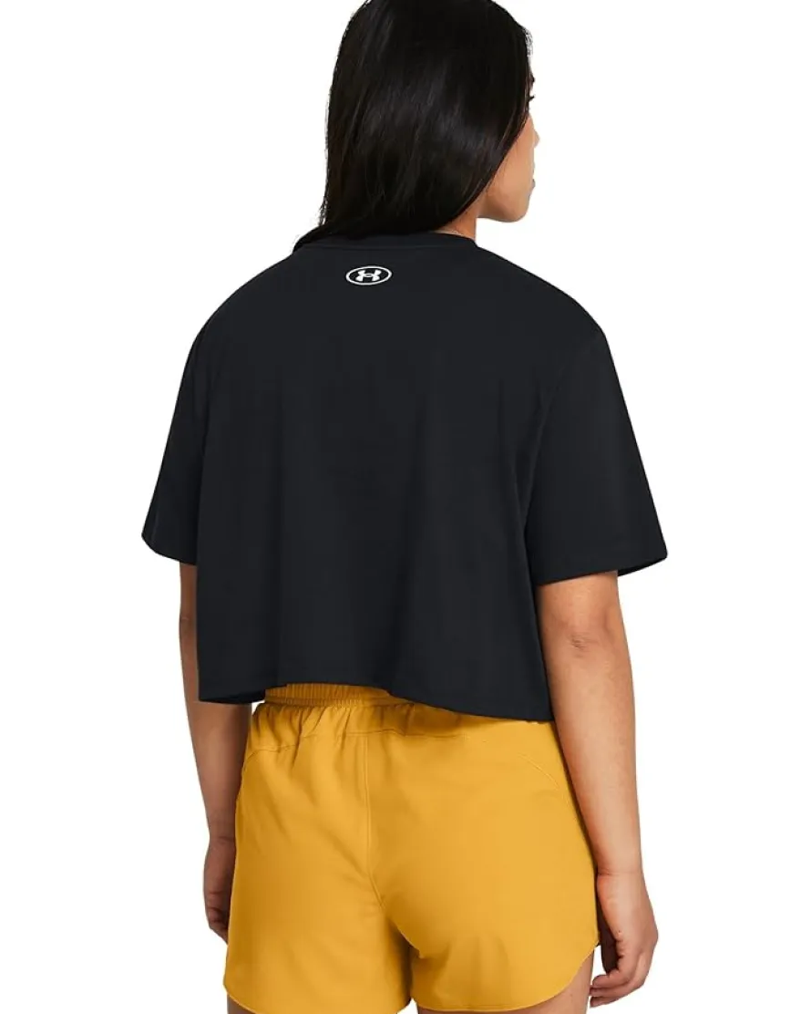 Under Armour Boxy Crop Logo Short Sleeve T Shirt Women's