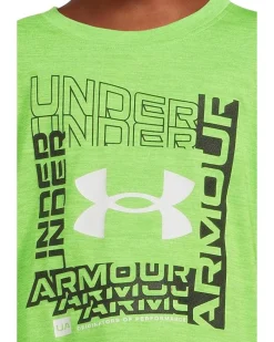 Under Armour Kids Logo Frame Twist Tech Long Sleeve (Little Kid)