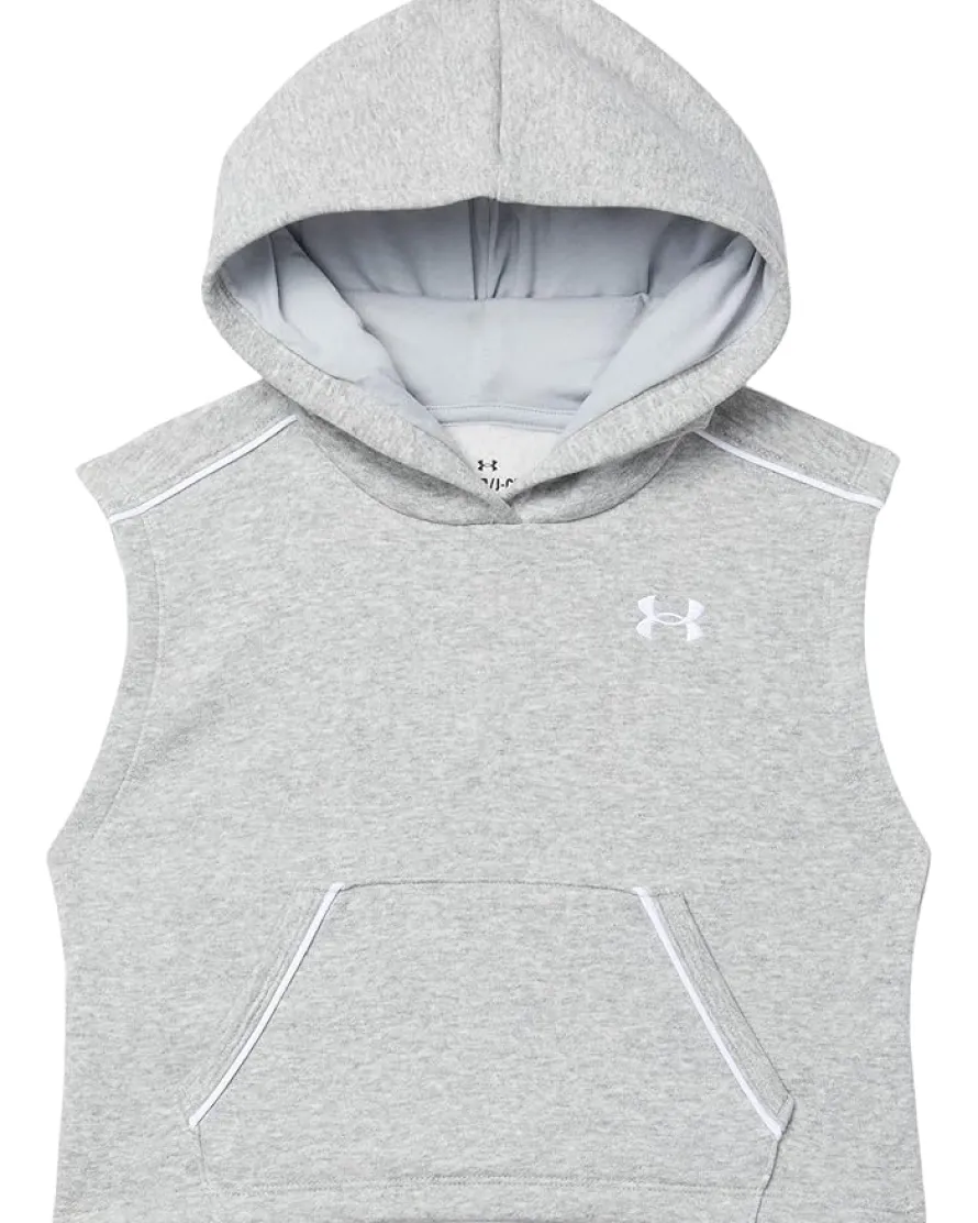 Under Armour Kids Rival Fleece Piped Sleeveless Hoodie (Big Kid)