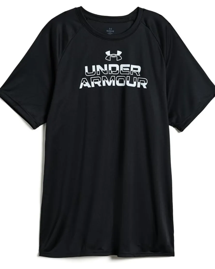 Under Armour Kids Tech Split Wordmark Short Sleeve T-Shirt (Big Kid)