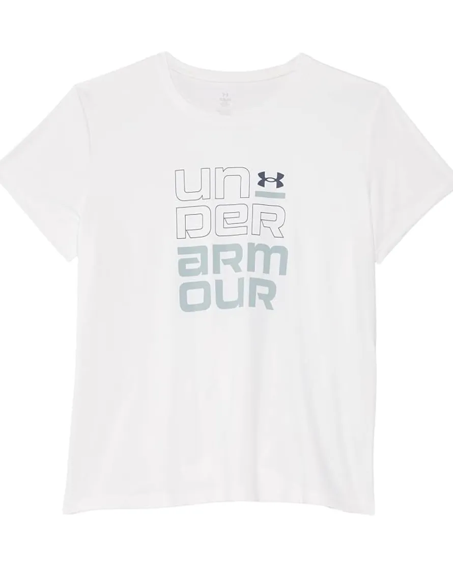 Under Armour Kids Tech Split Wordmark Short Sleeve T-Shirt (Big Kid)