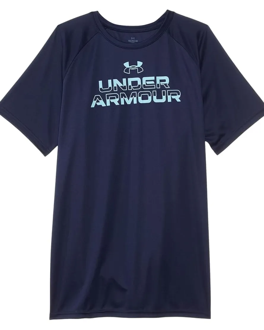 Under Armour Kids Tech Split Wordmark Short Sleeve T-Shirt (Big Kids)