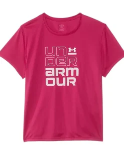 Under Armour Kids Tech Split Wordmark Short Sleeve T-Shirt (Big Kid)